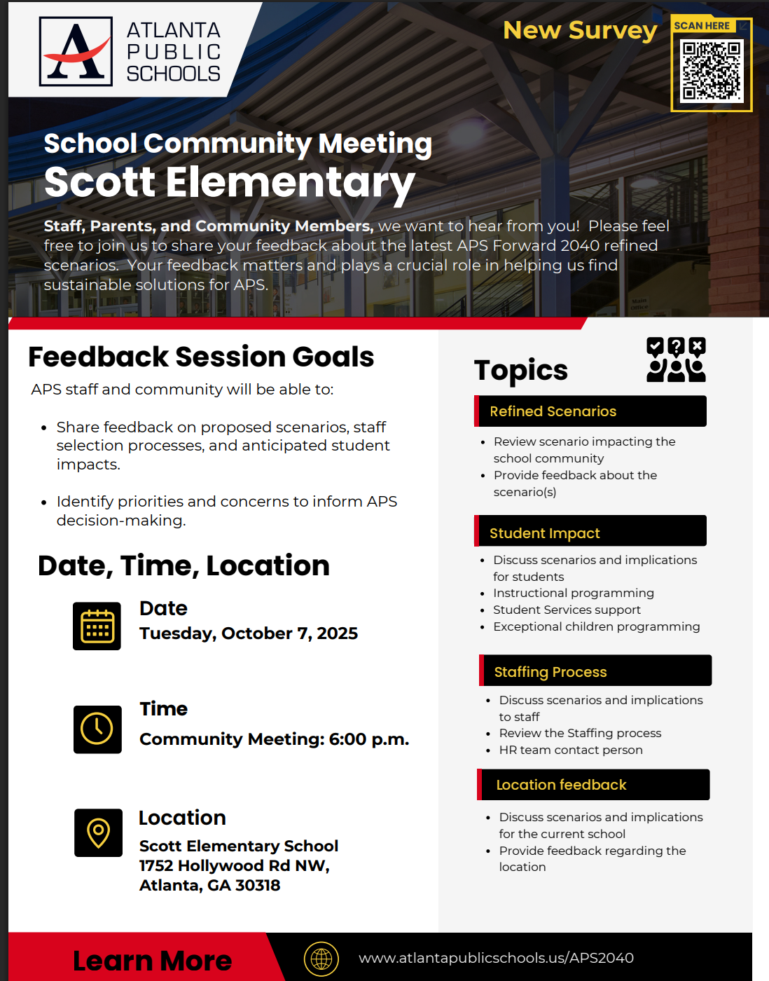  Community Meeting-Future of Scott Elementary